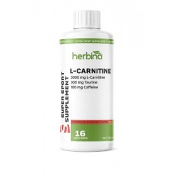 Herbina L-Carnitine, sıvı formda L-karnitin, taurin ve kafein