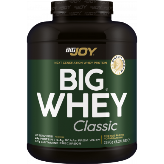 Bigjoy BIGWHEY Whey Protein Classic Bisküvi 2376g 72 Servis
