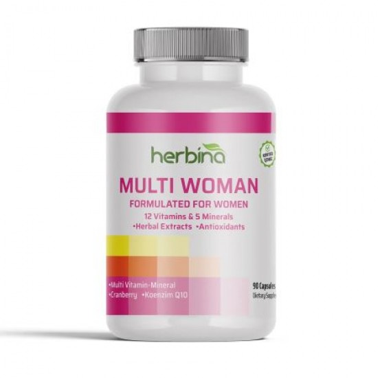Herbina Multi Woman Kadınlara Özel Multivitamin Mineral 90 Kapsül