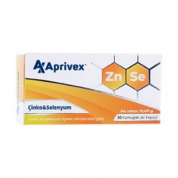 Aprivex Çinko + Selenyum 30 Jel Kapsül