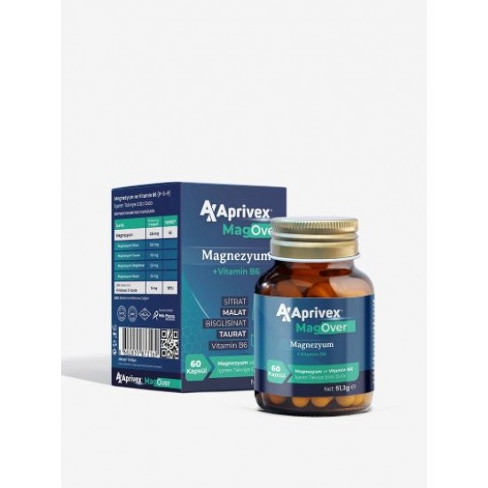 APRİVEX MAGOVER MAGNEZYUM 5'Lİ ETKİ 60 TABLET