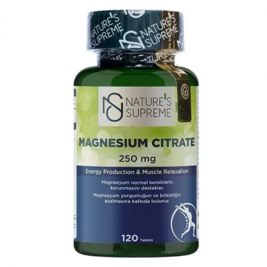 Nature's Supreme Magnesium Citrate 250 Mg 120 Tablet