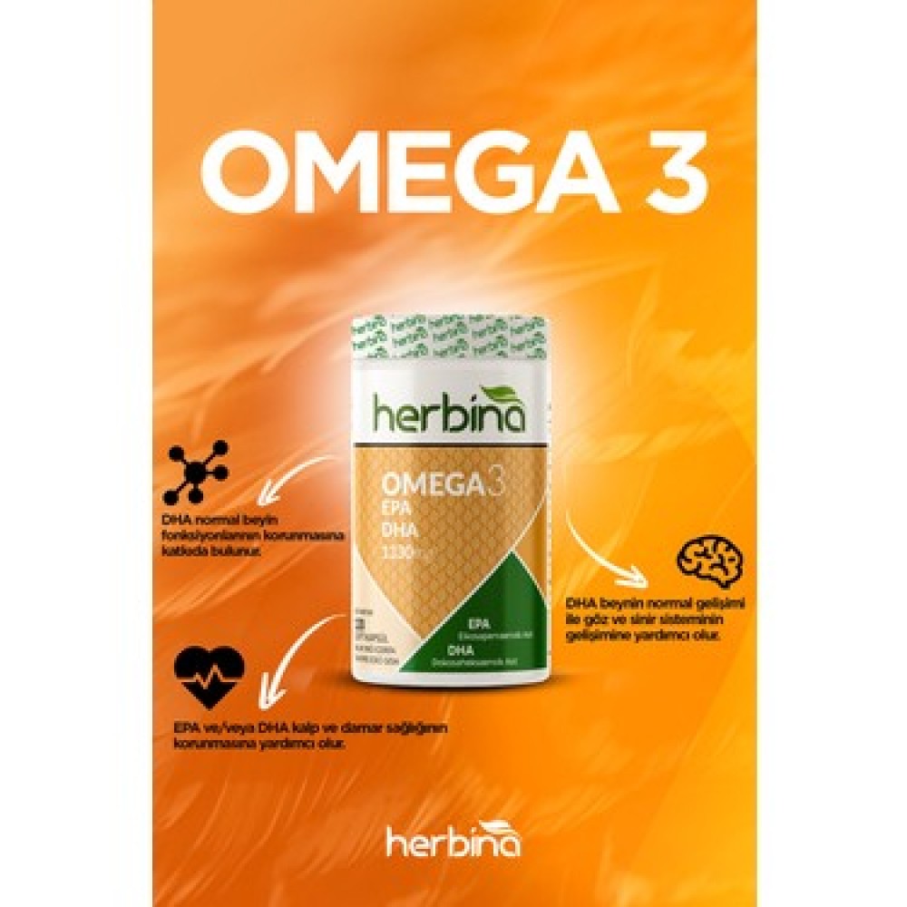 herbina Omega 3 Balık Yağı 120 Ssoftjel