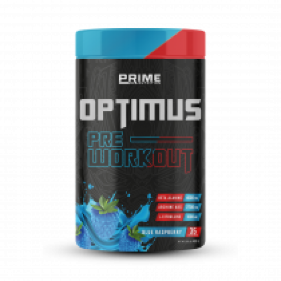 Prime Nutrition Optimus Pre-Workout 490 gram Blue Raspberry