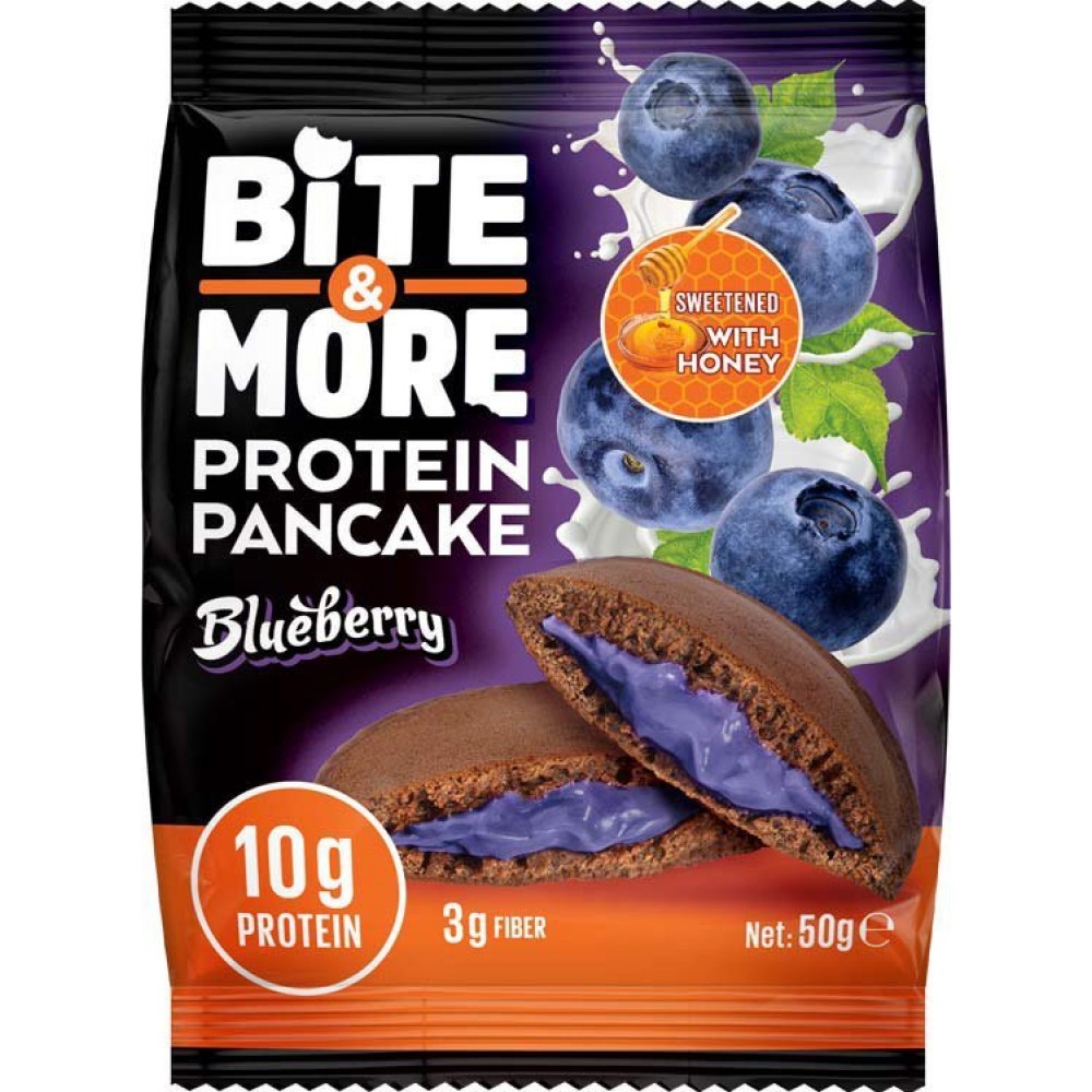 Bite & More Cocoa Protein Pancake Blueberries 12 Adet x 50 Gram