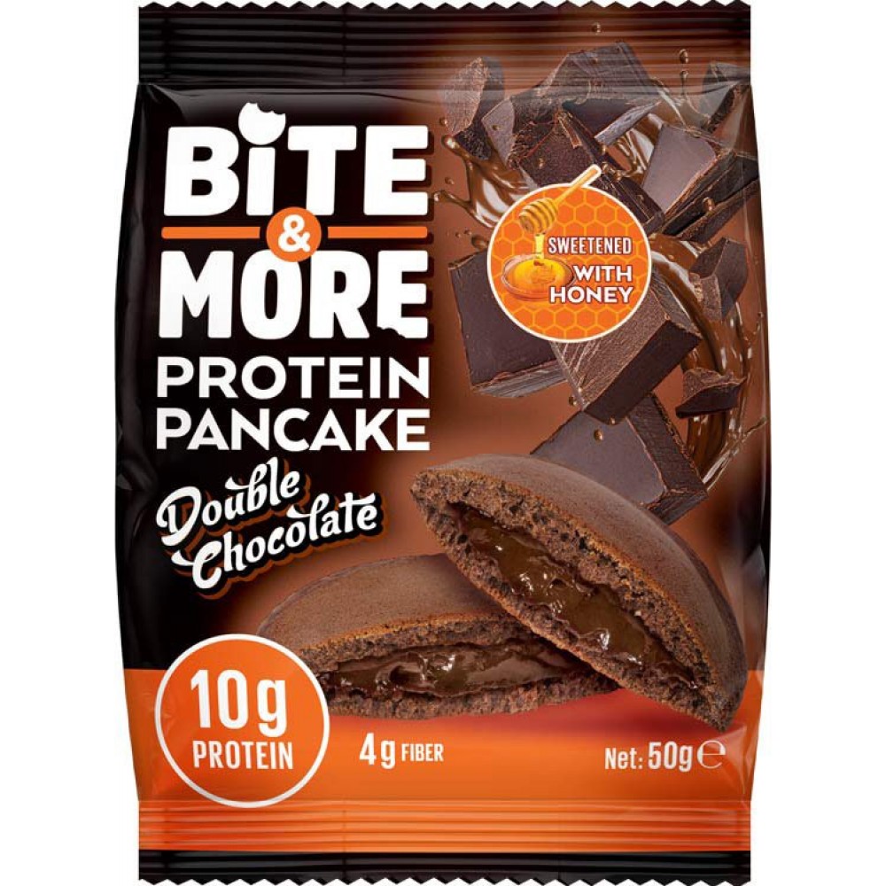 Bite & More Cocoa Protein Pancake Double Çikolata 12 Adet x 50 Gram