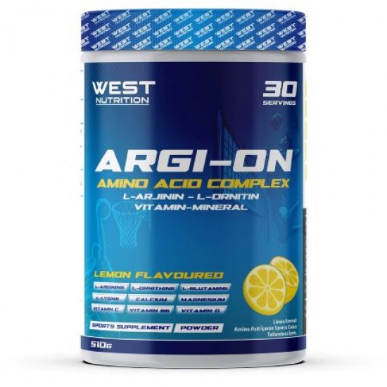 West Nutrition ARGION L-Arjinin L-Ornitin Amino Asit Kompleks 510 gr 30 Servis Limon Aromalı