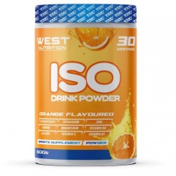 West Nutrition ISO Drink Powder İzotonik Toz Spor İçeceği 30 Servis 600 g Portakal Aromalı