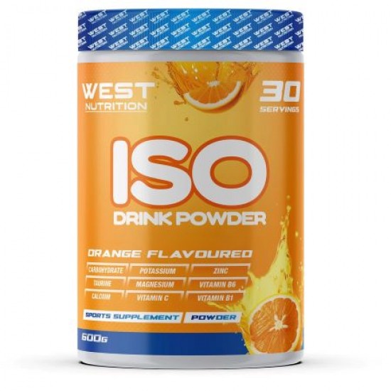 West Nutrition ISO Drink Powder İzotonik Toz Spor İçeceği 30 Servis 600 g Portakal Aromalı
