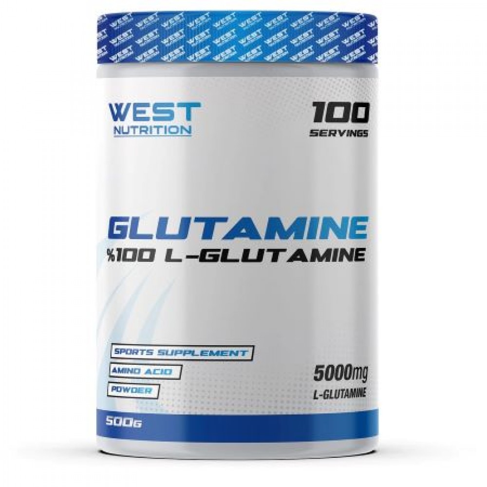 West Nutrition L-Glutamin 500 gr Aromasız 100 Servis