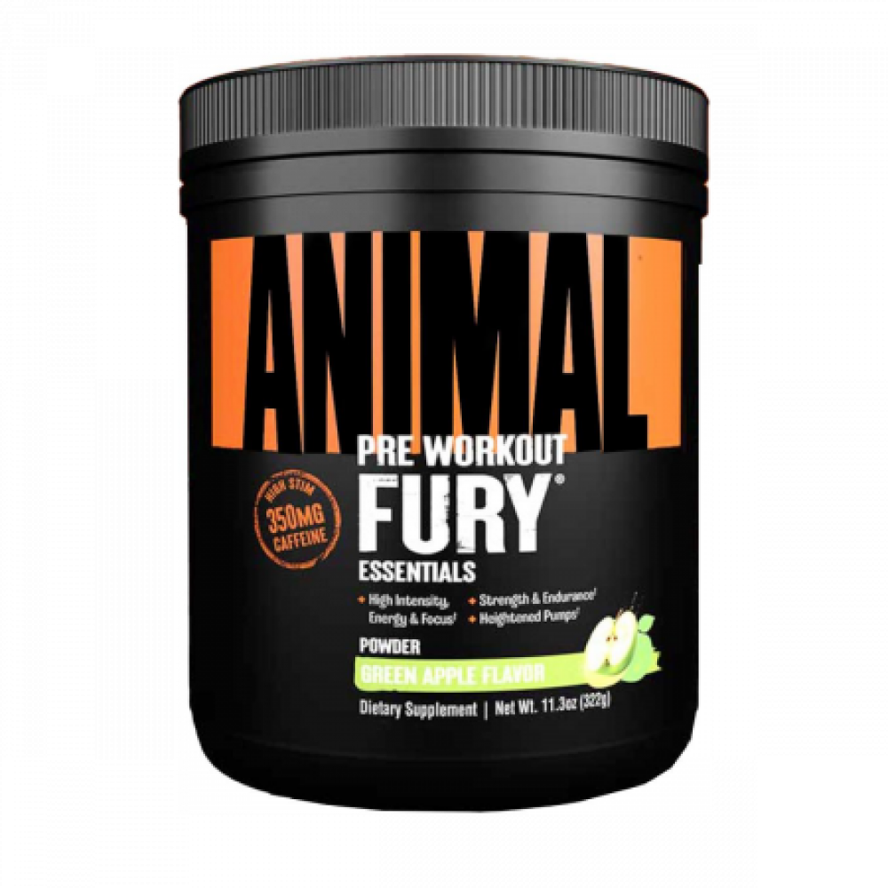 Universal Animal Fury Pre Workout Yeşil Elma 322 gr