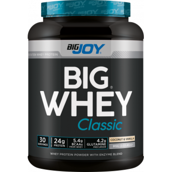 Bigjoy Sports BIGWHEY Whey Protein Classic Hindistan Cevizi & Vanilya 915g 30 Servis