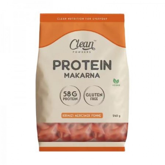 CLEAN POWDERS PROTEİNLİ MAKARNA KIRMIZI MERCİMEK 240 G