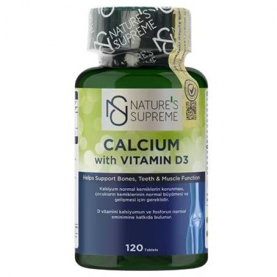 Nature's Supreme Calcium with Vitamin D3 120 Tablet