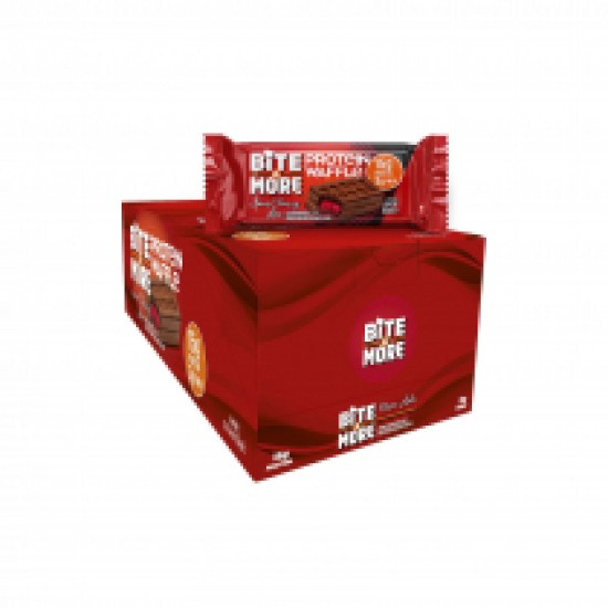 Bite & More Protein Waffle Vişne 12 Adet x 55 Gram
